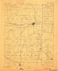 1893 Map of Fort Scott, KS — High-Res, 1900 Print | Pastmaps